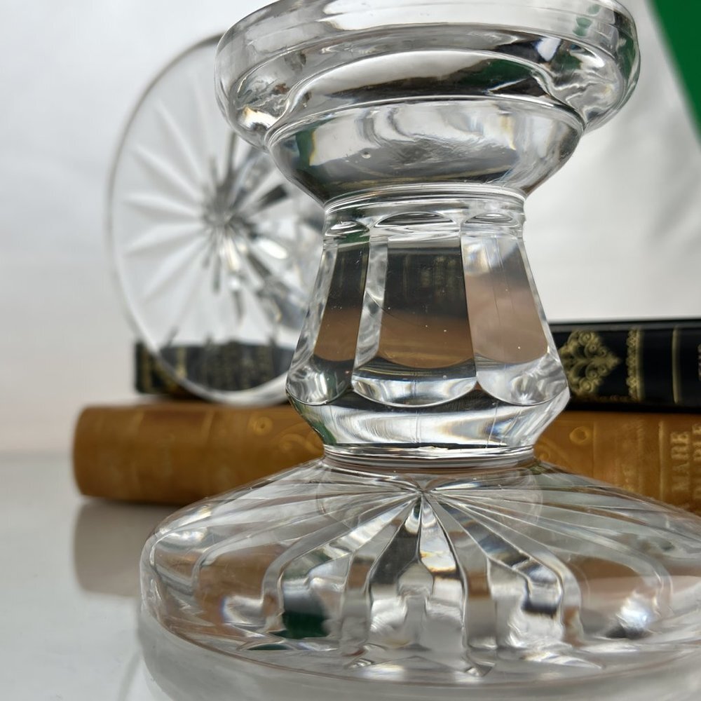 Waterford Crystal Candle Holders | Vintage Crystal Tea Light Holders | Beautiful - Picture 6 of 8